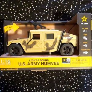 U.S. Army Tan and Black Humvee Toy Model